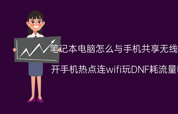 笔记本电脑怎么与手机共享无线网 开手机热点连wifi玩DNF耗流量吗？